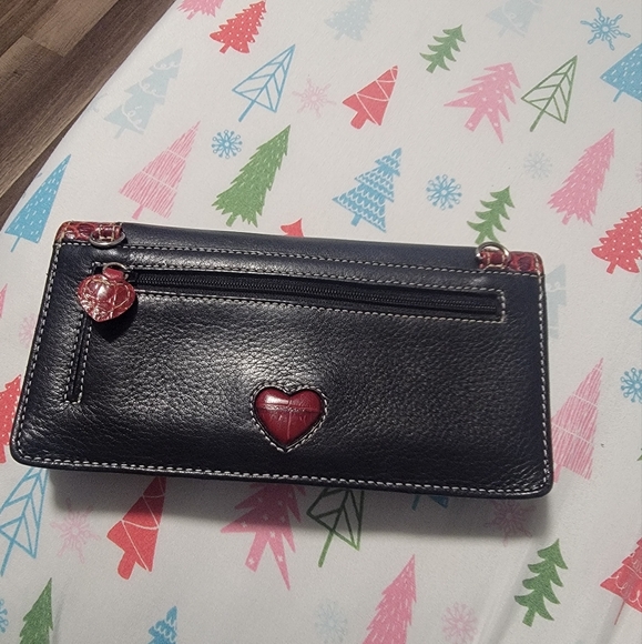 BRIGBTON Elegant Black and Red Women's Clutch - Picture 2 of 7